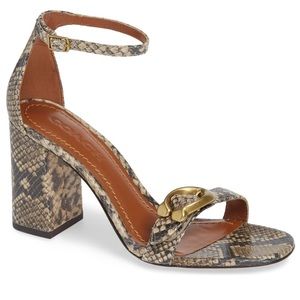 Coach snakeskin Maya Sandal